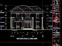 [CAD,SU] Biệt thự 2 tầng 12.72x13.8m full